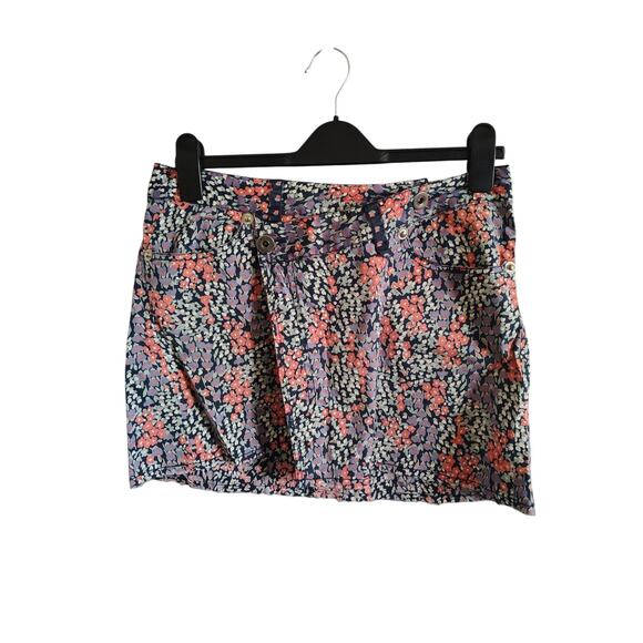 Luigi Bertolli Low Rise Mini Cross Waist Skirt Multicolor Women's Size 40/6 US - Picture 2 of 4